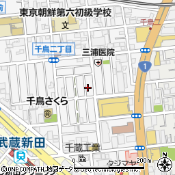 東京都大田区千鳥2丁目17-8周辺の地図