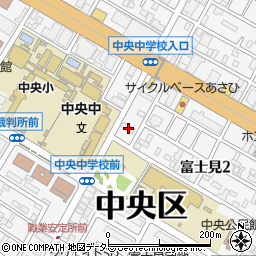 神奈川県相模原市中央区富士見2丁目1-17周辺の地図