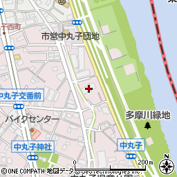 神奈川県川崎市中原区中丸子796周辺の地図