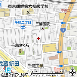 東京都大田区千鳥2丁目17周辺の地図