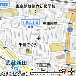 東京都大田区千鳥2丁目19-3周辺の地図