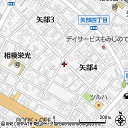 神奈川県相模原市中央区矢部4丁目7-1周辺の地図