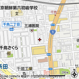 東京都大田区千鳥2丁目12-19周辺の地図