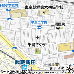 東京都大田区千鳥2丁目21-13周辺の地図