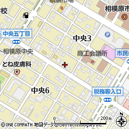 車検のコバック相模原中央店周辺の地図