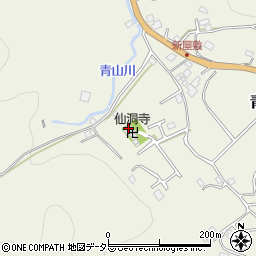 仙洞寺周辺の地図