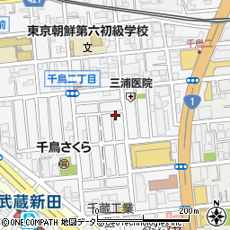 東京都大田区千鳥2丁目17-10周辺の地図
