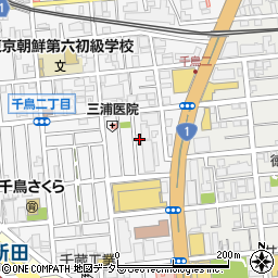 東京都大田区千鳥2丁目12-21周辺の地図