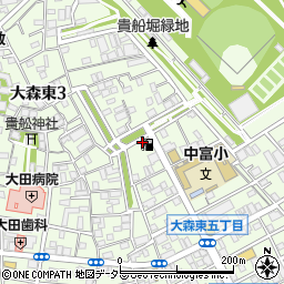 新日本石油株式会社　大森東５丁目ＳＳ周辺の地図