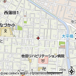 東京都大田区西蒲田1丁目17-13周辺の地図