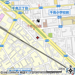 東京都大田区千鳥3丁目24-14周辺の地図