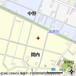 千葉県東金市関内周辺の地図