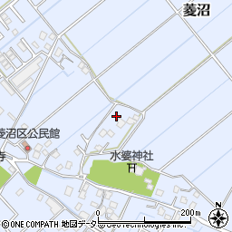 千葉県東金市菱沼周辺の地図