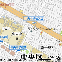 神奈川県相模原市中央区富士見2丁目1-21周辺の地図