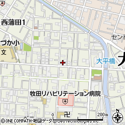 東京都大田区西蒲田1丁目16-21周辺の地図