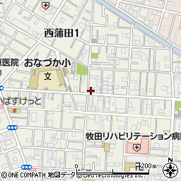 東京都大田区西蒲田1丁目17-19周辺の地図