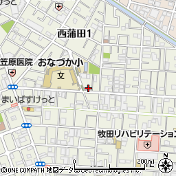 東京都大田区西蒲田1丁目18-13周辺の地図