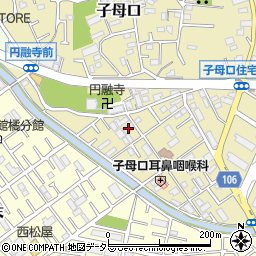 神奈川県川崎市高津区子母口1011周辺の地図