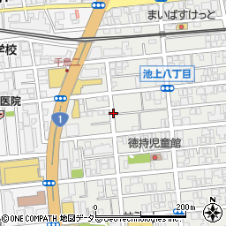東京都大田区池上8丁目周辺の地図