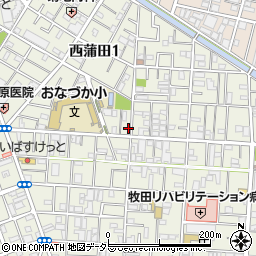 東京都大田区西蒲田1丁目18-10周辺の地図