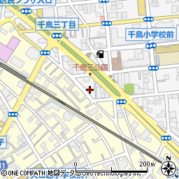 東京都大田区千鳥3丁目24-17周辺の地図