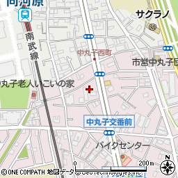 神奈川県川崎市中原区中丸子399周辺の地図