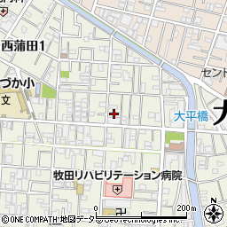 東京都大田区西蒲田1丁目16-23周辺の地図