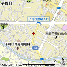 神奈川県川崎市高津区子母口856周辺の地図