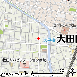 東京都大田区西蒲田1丁目16-11周辺の地図