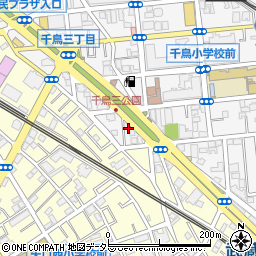 東京都大田区千鳥3丁目24周辺の地図