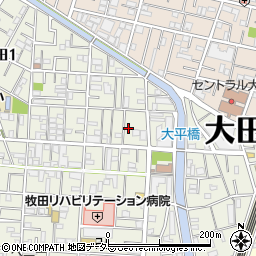 東京都大田区西蒲田1丁目16-6周辺の地図