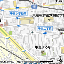 東京都大田区千鳥2丁目周辺の地図