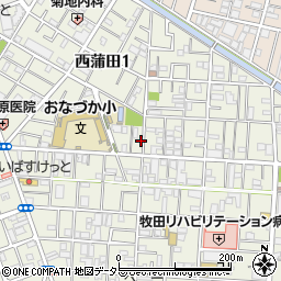 東京都大田区西蒲田1丁目18-9周辺の地図