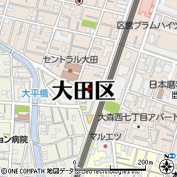 東京都大田区中央8丁目46周辺の地図