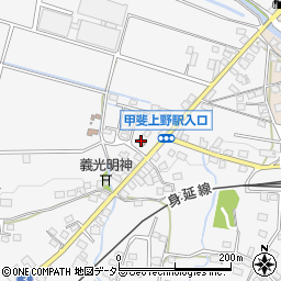 上野郵便局周辺の地図