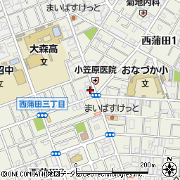 共立信用組合西蒲田支店周辺の地図