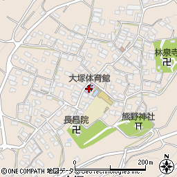 市川三郷町民大塚体育館周辺の地図