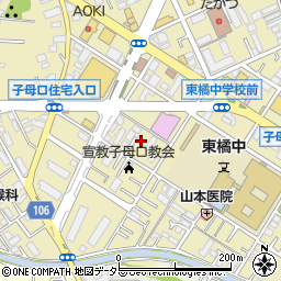 神奈川県川崎市高津区子母口804-2周辺の地図