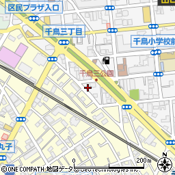 東京都大田区千鳥3丁目24-20周辺の地図