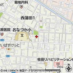 東京都大田区西蒲田1丁目18-11周辺の地図