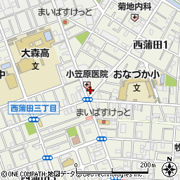 城南信用金庫蓮沼支店西蒲田出張所周辺の地図