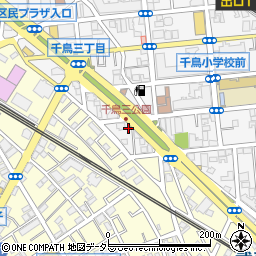 東京都大田区千鳥3丁目24-4周辺の地図