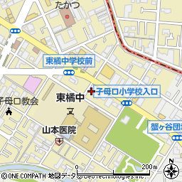 神奈川県川崎市高津区子母口552周辺の地図