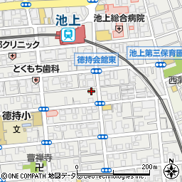 セブンイレブン大田区池上駅南店周辺の地図