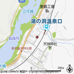 岐阜県美濃市保木脇206周辺の地図