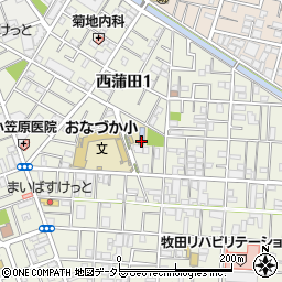 東京都大田区西蒲田1丁目18周辺の地図