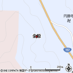 岐阜県本巣市金原周辺の地図