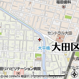 東京都大田区西蒲田1丁目4-8周辺の地図