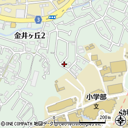 東京都町田市金井ヶ丘2丁目34-11周辺の地図