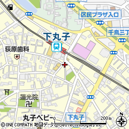 横浜家系ラーメン 明豊家 下丸子店周辺の地図